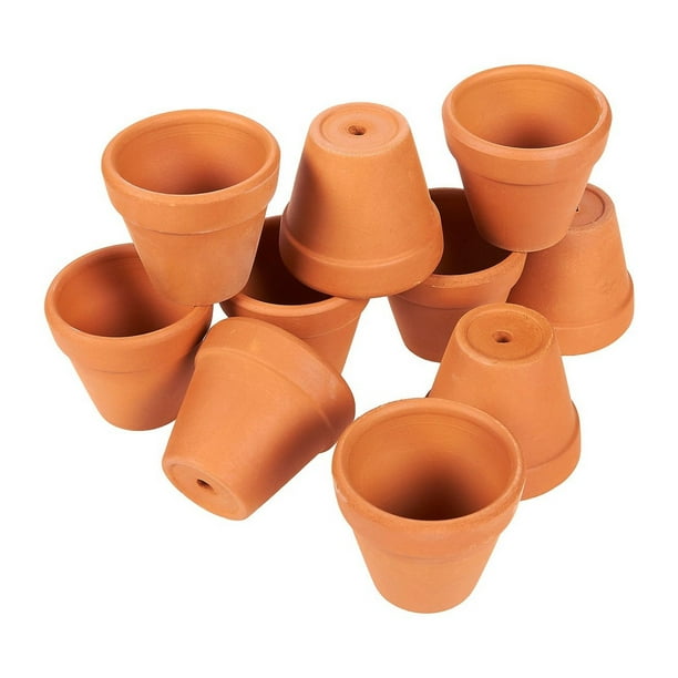 set of 5 available in Green or Terracotta 10-inch hanging planter 
